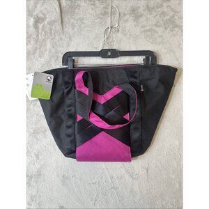 Crocs Active X Tote Bag Black Berry Reversible Straps NWT
